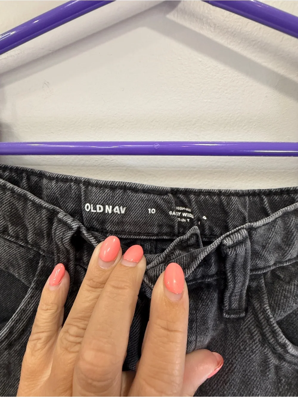 Old Navy Two-Tone Gray Black Flare Jeans
